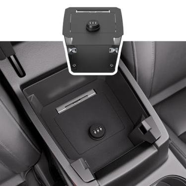 Imagem de xipoqix Cofre de console central compatível com Chevy Colorado GMC Canyon 2023-2025 caixa de segurança de substituição para acessórios Chevy Colorado 2023-2025