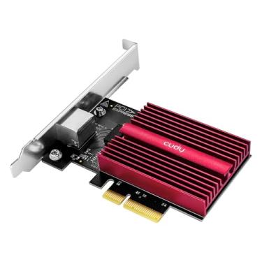 Imagem de Cudy Placa de rede PCIe de 10 GB, adaptador PCIe Base-T 10G, controle de fluxo, adaptador PCIe para Ethernet de 10 Gigabit, suporta Windows 11/10, WindowsServer 2022 e Linux, incluindo cabo de rede