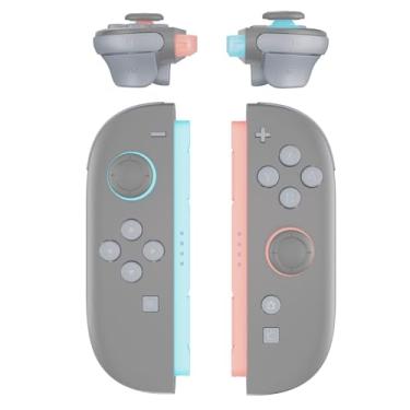 Imagem de eXtremeRate Conjunto completo de botões de substituição DIY para Joycon 2, teclas de direção ABXY personalizadas Dpad + - C Home Capture Release L R ZR ZL Botões de gatilho para controle Nintendo