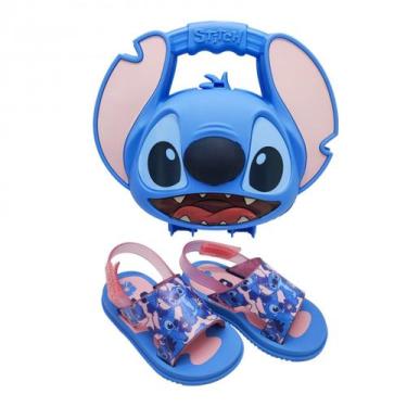 Imagem de Sandália Estilosa Infantil Menina Stitch + Lancheira 23326 - Grendene,