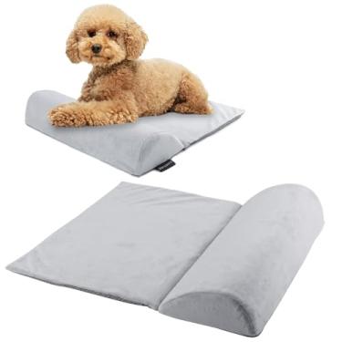 Imagem de Travesseiro para cães, almofada calmante para cães e gatos pequenos/médios, benefício para vértebra cervical e pescoço, casa