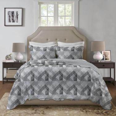Imagem de Kit Colcha Cobre Leito Solteiro Queen King Super King Boutis Dupla Fac