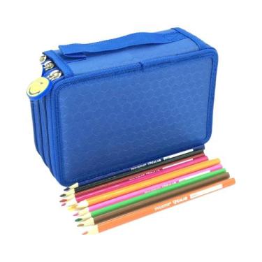Imagem de Estojo De Lápis De Esboço Com Vários Compartimentos De Grande Capacida