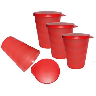 Imagem de Tupperware Conjunto de 4 copos para impressões de 325 ml, chili red