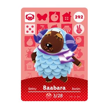 Imagem de Baabara - Nintendo Animal Crossing Happy Home Designer Amiibo Card - 292