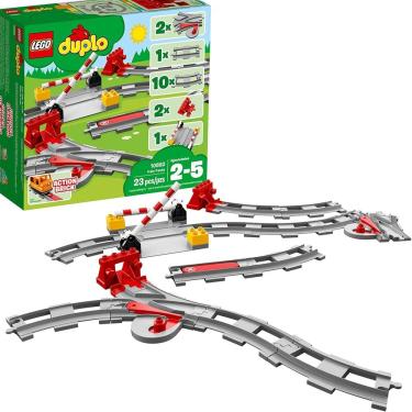 Imagem de Blocos de construção de trilhos de trem LEGO DUPLO (23 peças)