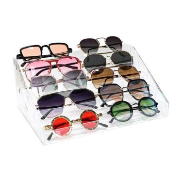 Imagem de Organizer: óculos de sol LoengMax, esmaltes para unhas, óleos essencia