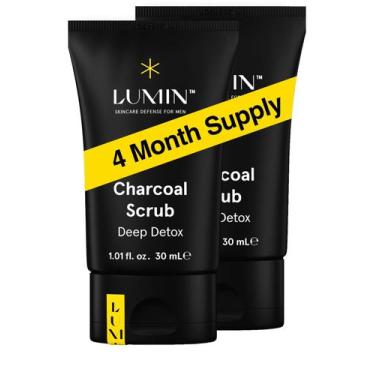 Imagem de Limpador facial Lumin Charcoal Scrub Deep Detox, pacote com 2 unidades