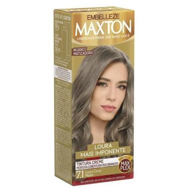 Imagem de Tinta de Cabelo Loura Imponente Loiro Cinza Médio Embelleze 7.1