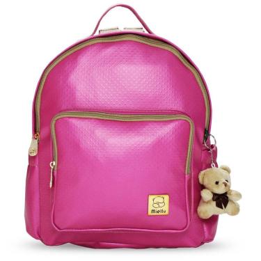 Imagem de Mochila Maternidade Bebe Miellu Pink Barbie + Ursinho