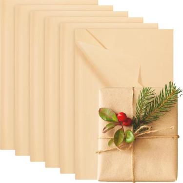 Imagem de Papel de seda Qilery Christmas Kraft 38 cm x 50 cm 500 folhas