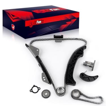 Imagem de JuFenix Kit de corrente de sincronização do motor 10 peças com roda dentada, tensor e guia compatível com Toyota, Lexus, Scion e Pontiac - Corolla, Prius, Prius AWD-e, Prius Plug-In, Matrix, CT200h