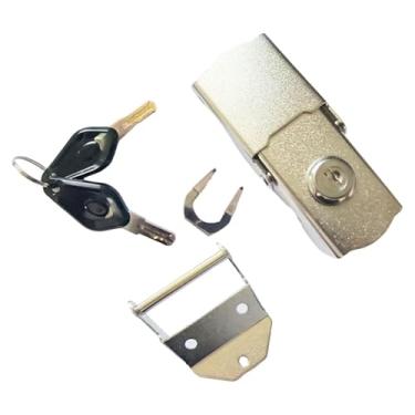 Imagem de FJMQHU Acessório para Reparo de Fechadura de Porta-malas de Motocicleta, Cofre de Metal, Profissional para Instalar, Substituir Modificação de Fechadura de C, Fivela de Bloqueio
