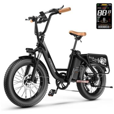 Imagem de Bicicleta Elétrica CityRang 4.0 – Motor 750 W (Pico 1500 W), Bateria 48V 20Ah Removível...