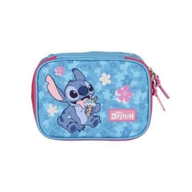 Imagem de Estojo Stitch Box 2 em 1 Infantil Passeio Meninas Escolar, Magenta