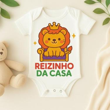 Imagem de Body Personalizado Bebê Reizinho da Casa - Baby da Moda