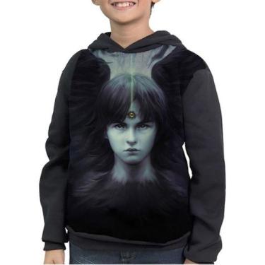 Imagem de Casaco Moletom Infantil Arya Stark Game Of Thrones - smoke, Preto, 10