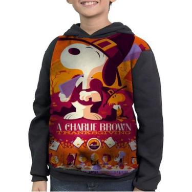 Imagem de Moletom Infantil Beagle Snoopy Charlie Brown Jr - smoke, Preto, 8
