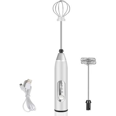 Imagem de Mixer Misturador Processador De Bebidas Ovos Alimentos Portátil Elétrico Bateria Inox Recarregável CORES