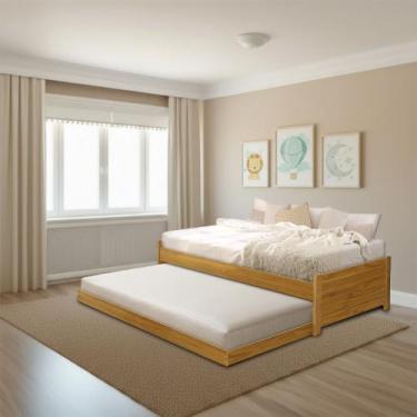 Imagem de Bicama Bibox Solteiro Infantil Madeira Maciça Gabrieli Imbuia - MAIS M