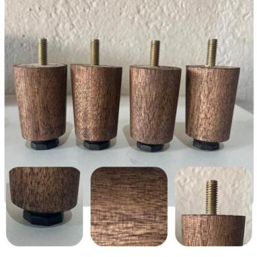 Imagem de 7 Unidades de Pés para Cama Box com 6 cm de Altura com Regulagem - ls 