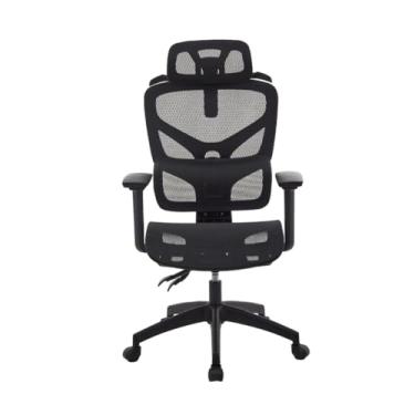 Imagem de Cadeira Gamer Mesh LOG UT-3215 Encosto em Malha Apoio de Lombar Apoio de Cabeça Ajustável Preta