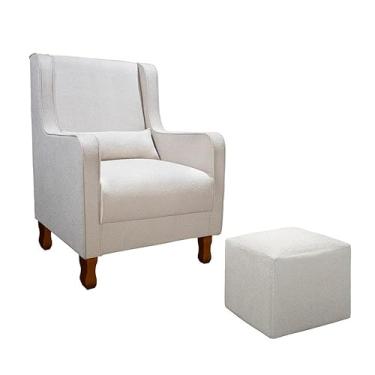 Imagem de Poltrona Amamentação Boucle Fixa Puff Sophia Phoenix Baby