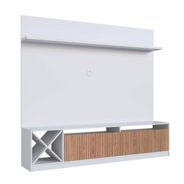 Imagem de Estante Para Tv Trento Até 60 Polegadas 2 Portas Quiditá Branco/brise