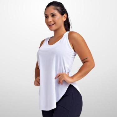 Imagem de Camiseta Regata Feminina Dry Fit Nadador Academia Camiseta Fitness Esp