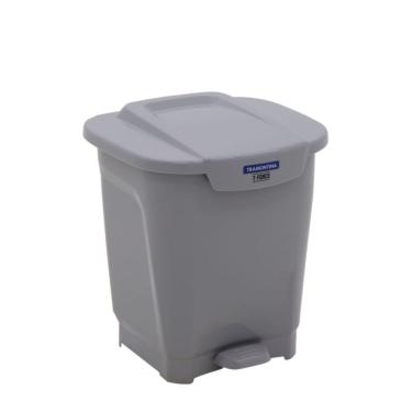 Imagem de Lixeira Tramontina T-Force Em Polipropileno Cinza 25 L