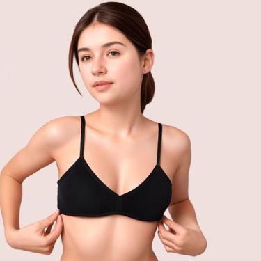 Imagem de Sutiã Menina Bojo Removível Conforto e Liberdade - Loba, Preto