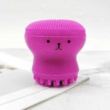 Imagem de Escova de limpeza facial de silicone, produto de lavagem de rosto, limpador de poros, esfoliante facial, almofada de lavagem de massagem