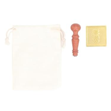 Imagem de Carimbo de Cubo de Gelo Carimbo de Marca de Gelo, Molde de Gelo de Uísque Padrão de Frutas Carimbo de Marca de Gelo Placa de Latão Com Alça de Madeira para Fazer Coquetéis e Sucos