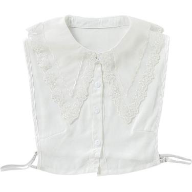 Imagem de Gola falsa de renda feminina, gola removível, gola de blusa - Yiweisai