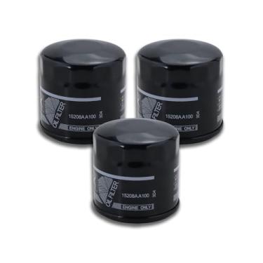 Imagem de Kefly Filtro de óleo 15208AA100 compatível com Subaru Baja Forester Impreza Legacy Outback WRX STI substitui 15208AA130 15208AA12A (3 peças)