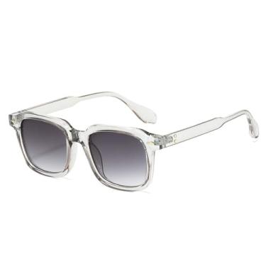Imagem de Óculos de Sol Rivets Masculino UV400 Feminino com Lentes Gradientes para Esportes ao Ar Livre, Corrida e Ciclismo, Cinza degradê