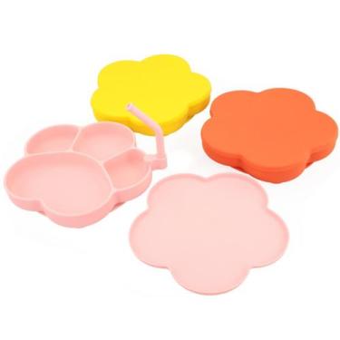 Imagem de Kit Papinha Silicone Livre de Bpa Infantil 3 Pçs Lovely Vibe, ROSA