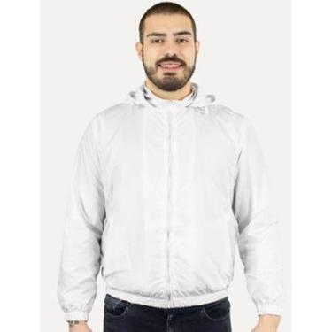 Imagem de Jaqueta Dixen Masculina Corta-Vento Nylon Branca-Masculino