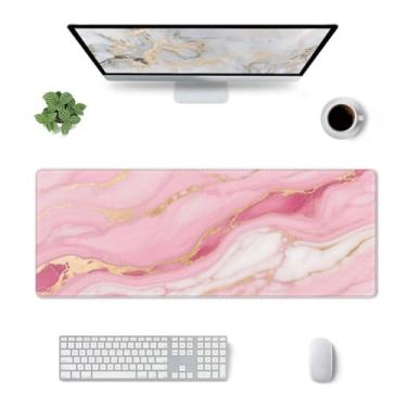 Imagem de CANFLASHION Tapete de mesa, tapete de mesa de escritório 80 cm x 29 cm grande para jogos, mouse pad estendido durável para computador, tapetes de mouse grandes e grossos à prova d'água, base de