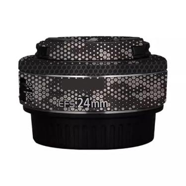 Imagem de EFS 24 2.8 Adesivo de lente de câmera para Canon EF-S 24 mm F2.8 Película protetora de vinil decalque skin (Mamba Titanium)