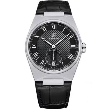 Imagem de Relógio De Quartzo Retrô Masculino Pulseira Design Animal Print Impermeável 3atm Prata