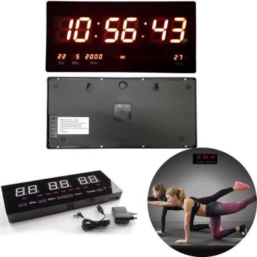 Imagem de Relógio Digital Led Grande Data Ginásio Entrega Rápida