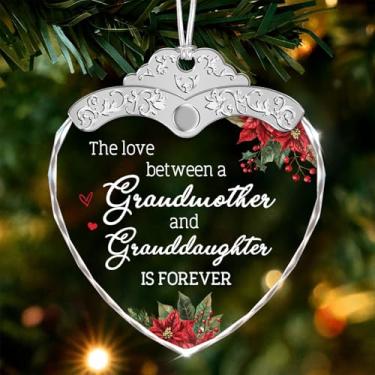 Imagem de GIFTELIX Enfeites de Natal - Presente para avó - Presentes delicados de aniversário para avó de netos - Presentes de aniversário de Natal para avó e avó, ideias - Lembrança sentimental de vidro