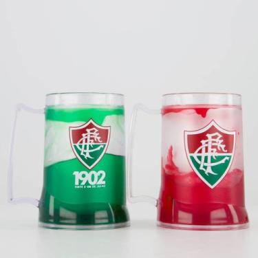 Imagem de kit com 2 Canecas em Gel Fluminense Verde - Licenciados, Único