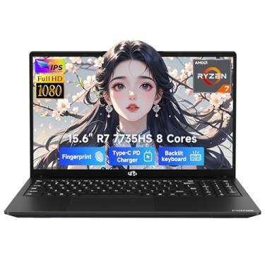 Imagem de NIMO 15.6" IPS FHD-Gaming-Laptop, 8 Cores Ryzen 7 7735HS 64GB DDR5 RAM 1TB SSD (Beats i7-12650H Up to 4.75GHz) Radeon 680M GPU-Computer with 100W Type-C Backlit Keyboard Fingerprint