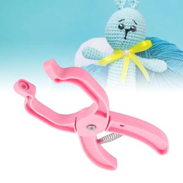 Imagem de Cffuvros Ferramenta de Olho de Segurança, para Crochê, Animais de Pelúcia Auxiliares, Suprimentos para Fazer Bonecas, Economizar Tempo e Esforço (Rosa)