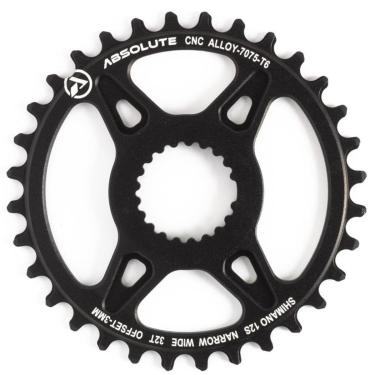 Imagem de Engrenagem Shimano Coroa Absolute Prime Direct Offset 3MM Preta-Unissex