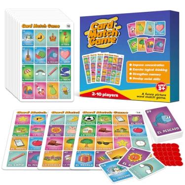 Imagem de Quilinz Loteria Mexican Bingo,Juegos de mesa,Sight Word Bingo Games for Kindergarten,Great for Learning Spanish,Toddler Matching Game,sequence for kids,Preschool Learning Activities,Family Board Games