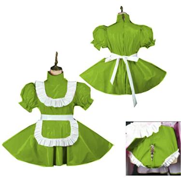 Imagem de Vestidos de empregada plus size estilo Sissy Dress Locable Sweet Dress Costume, verde fruta, 7GG