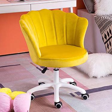 Imagem de Cadeira de escritório, cadeira de jogos, cadeira de computador, cadeira de escritório de veludo, cadeira giratória pétalas, cadeira de trabalho no meio das costas, cadeira executiva com destaque para
